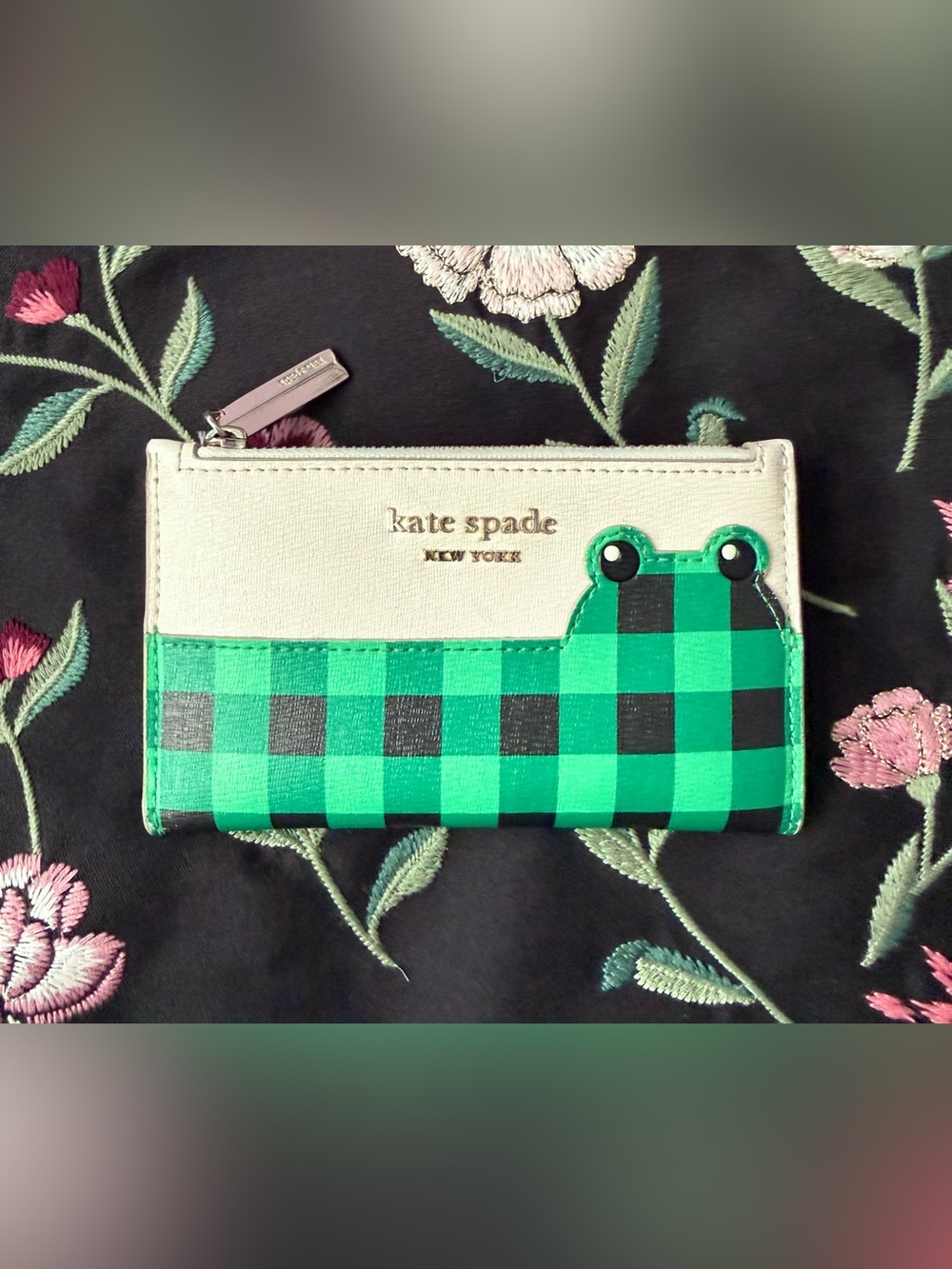 Kate Spade Hoppkins Frog Small Slim Bifold Wallet